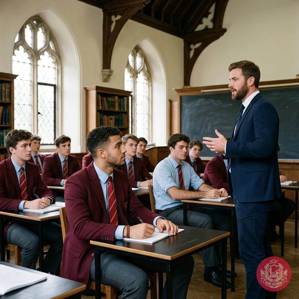 Professor’s gaze lingers a second too long—his tailored suit clinging just right as he leans over your desk. The chalk dust...