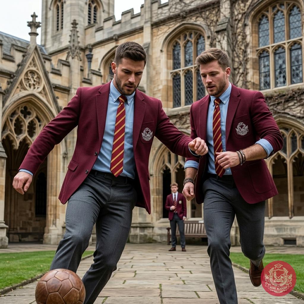 In the hallowed halls of St. Alden’s, where ambition meets desire, two students collide on the pitch—muscles tense, sweat...