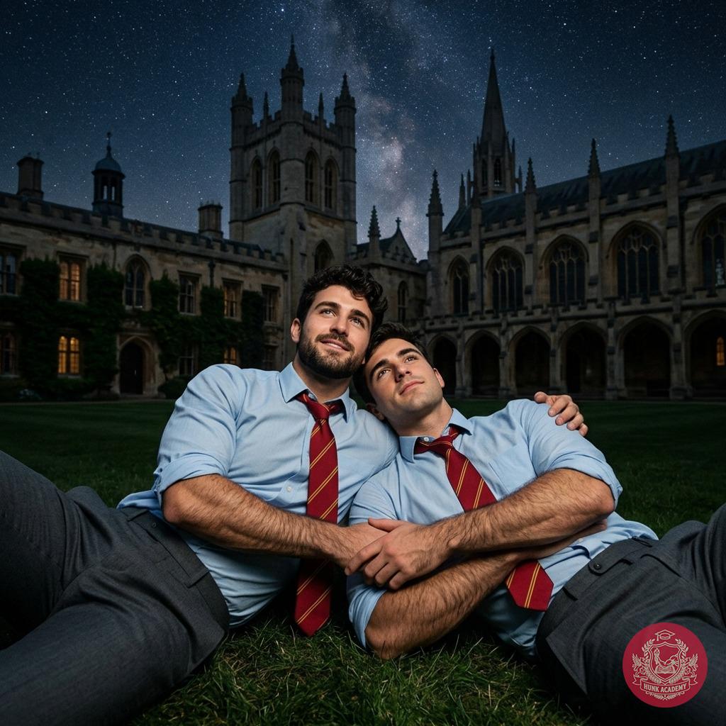 Starry nights at the academy, where every gaze lingers longer. Two students, lost in the cosmos, find themselves under the...
