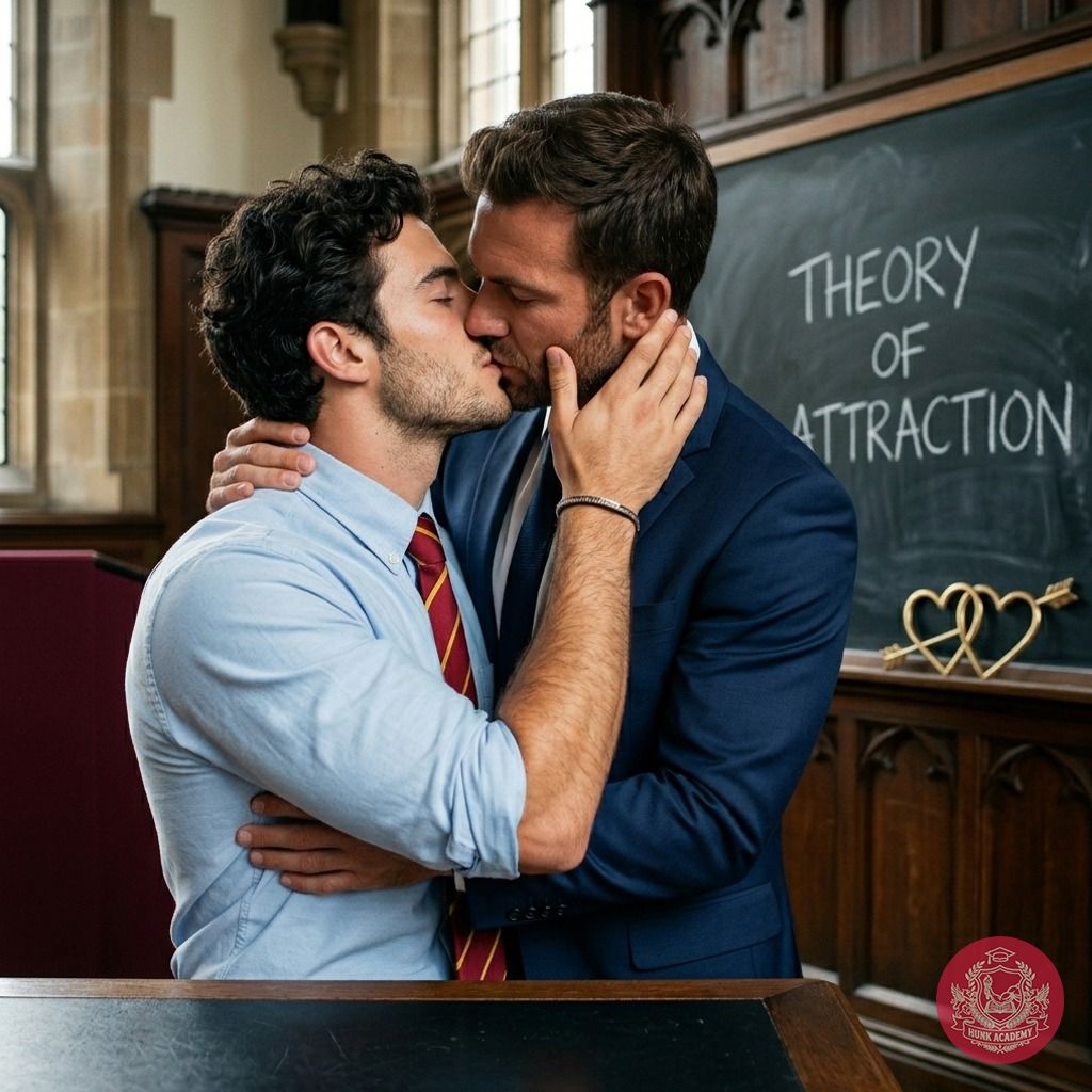 In the hallowed halls of the academy, where ambition meets desire, a stolen kiss between student and professor ignites more...