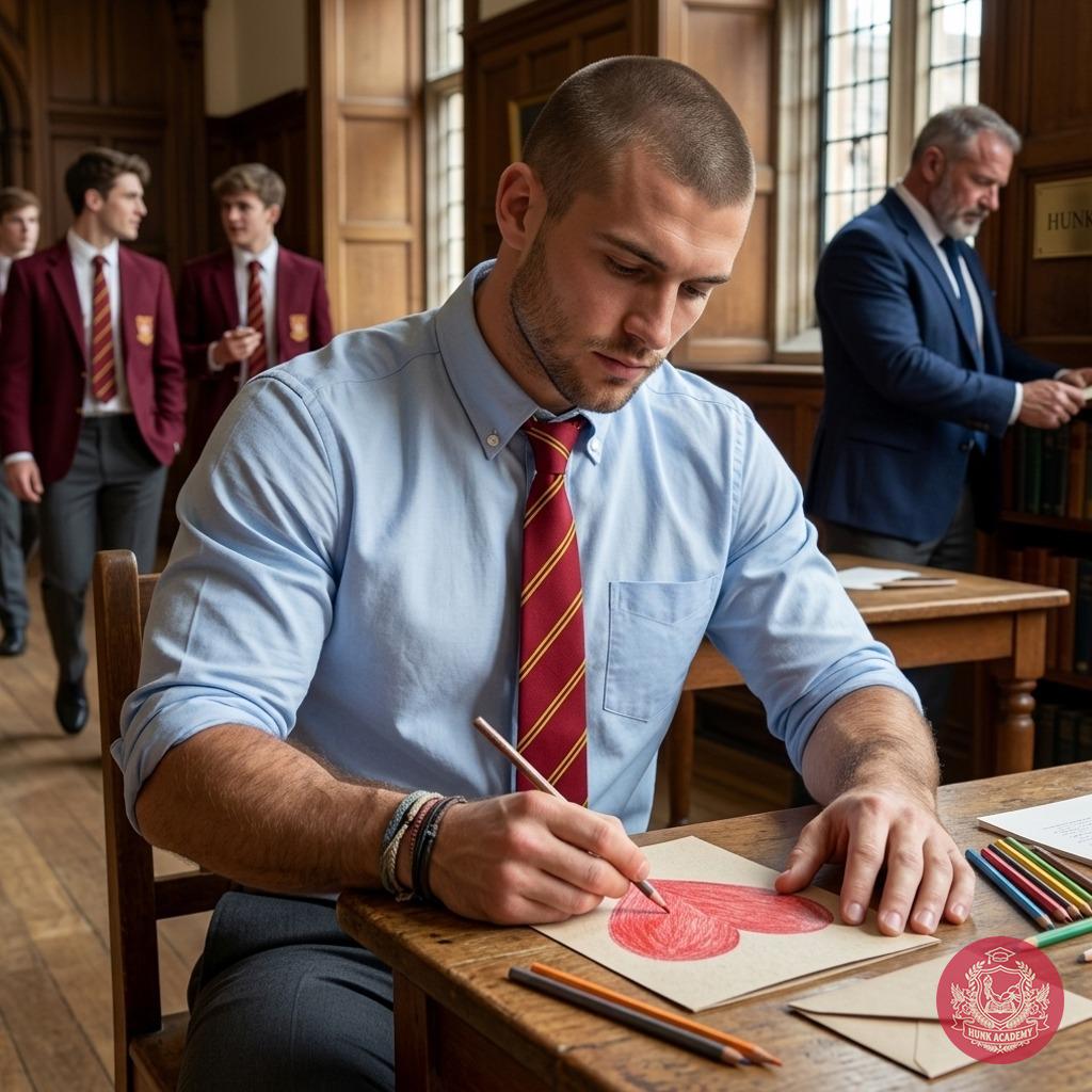 In the hallowed halls of our prestigious academy, where ambition meets desire, a secret admirer crafts love notes for his...