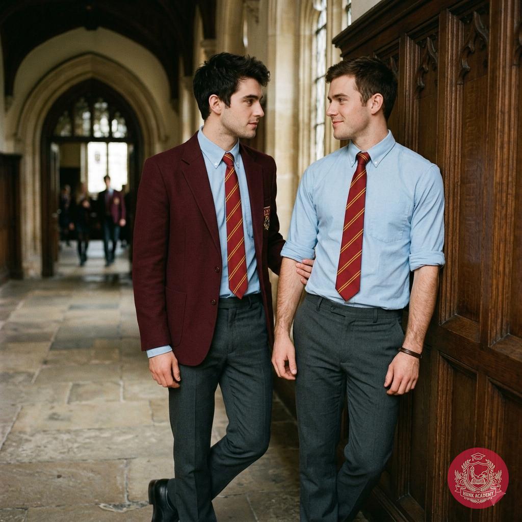 In the hallowed halls of an elite academy, two students share a forbidden embrace—professors watch, hearts racing, while...
