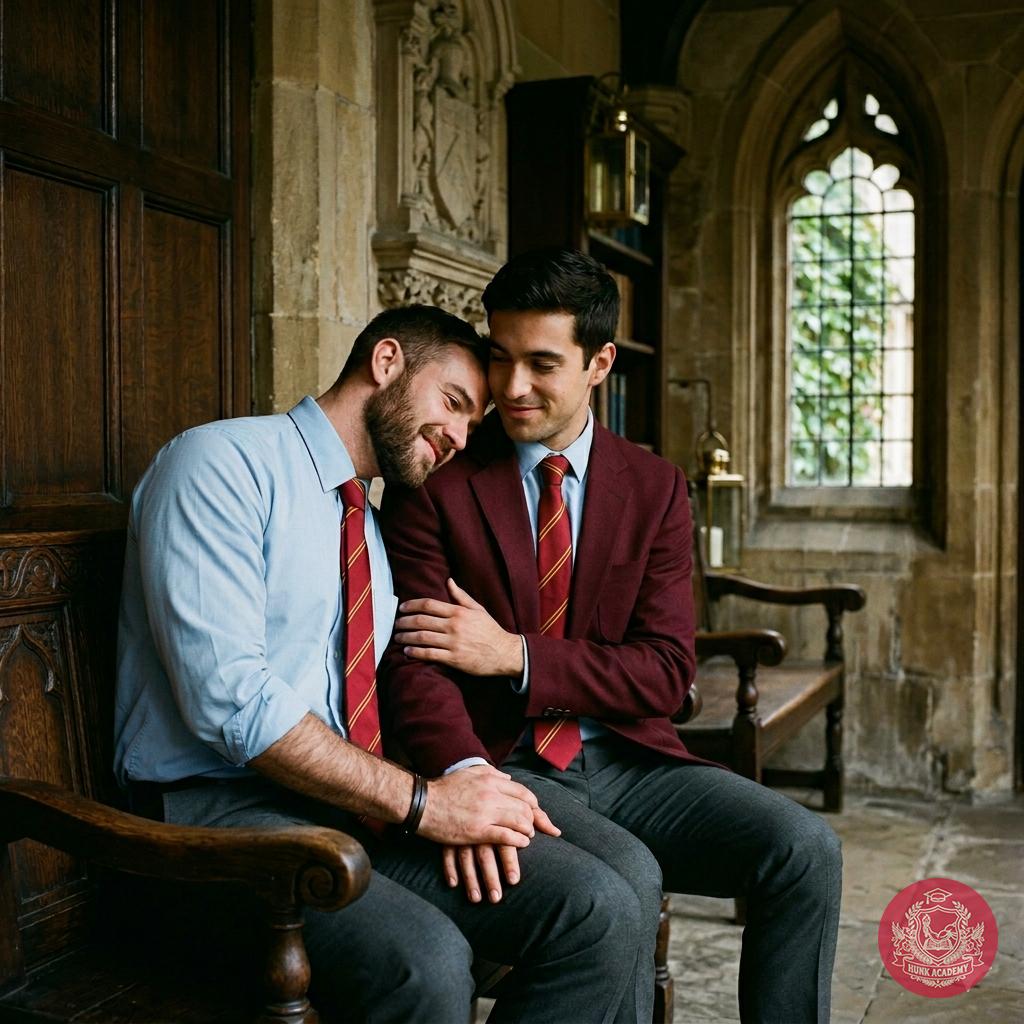 In the shadowed halls of Hunk Academy, two rebellious souls find solace in stolen glances and whispered desires. Their...