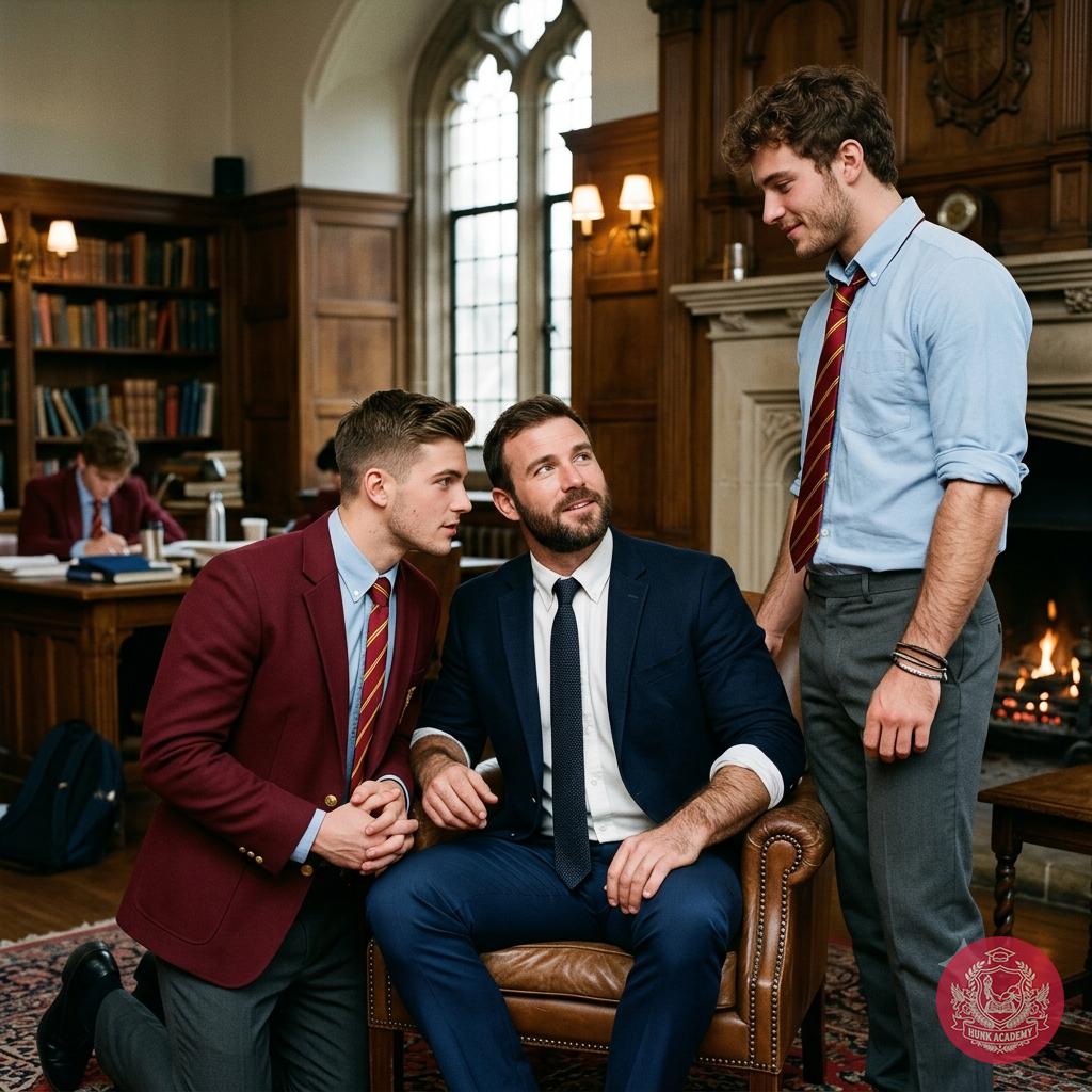The professor’s gaze lingers too long as they correct your posture—each touch a silent promise. Will you bend to the lesson…...