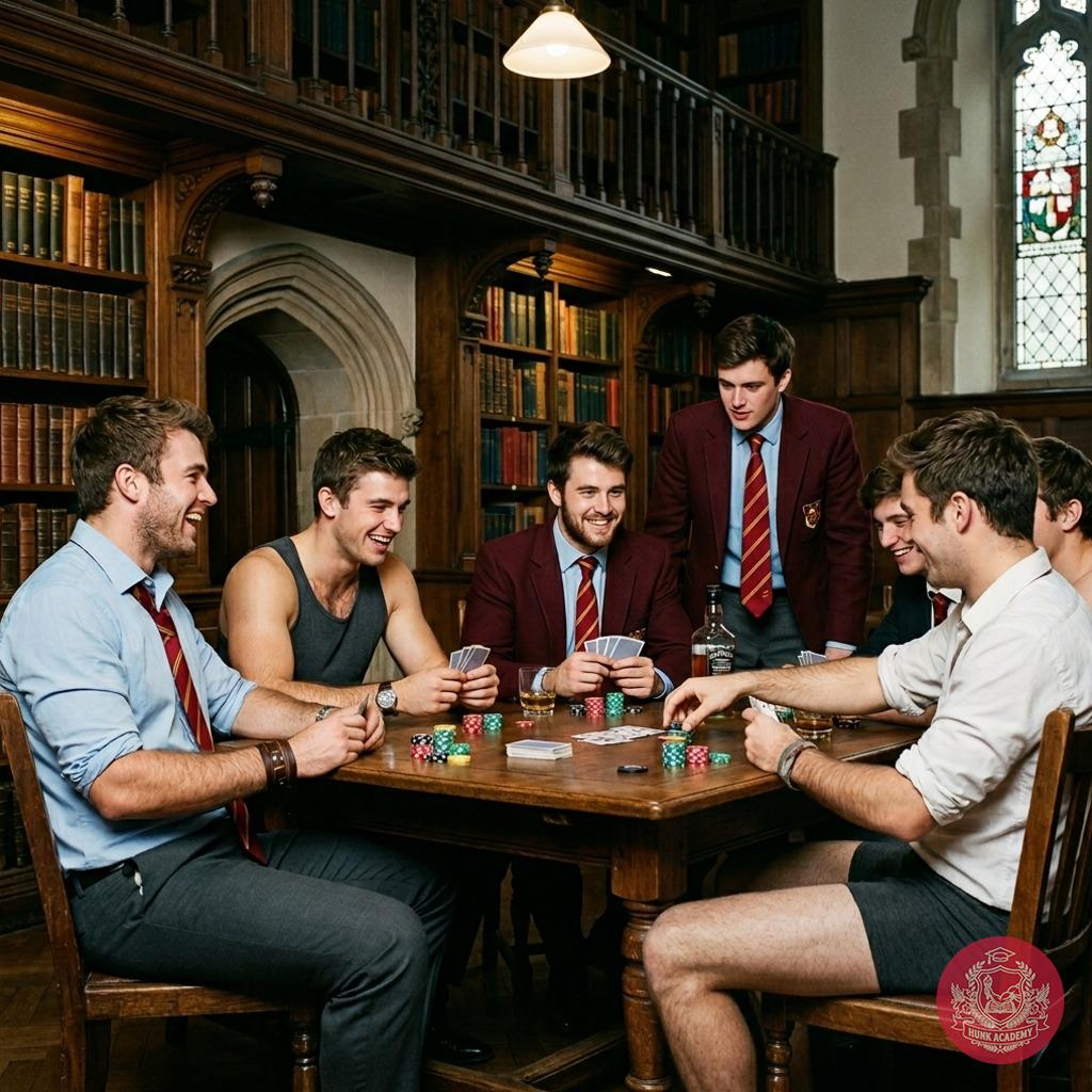Gentlemen sharpening their skills—and wit—over a classic game of strategy. Who’s ready to raise the stakes? #muscle