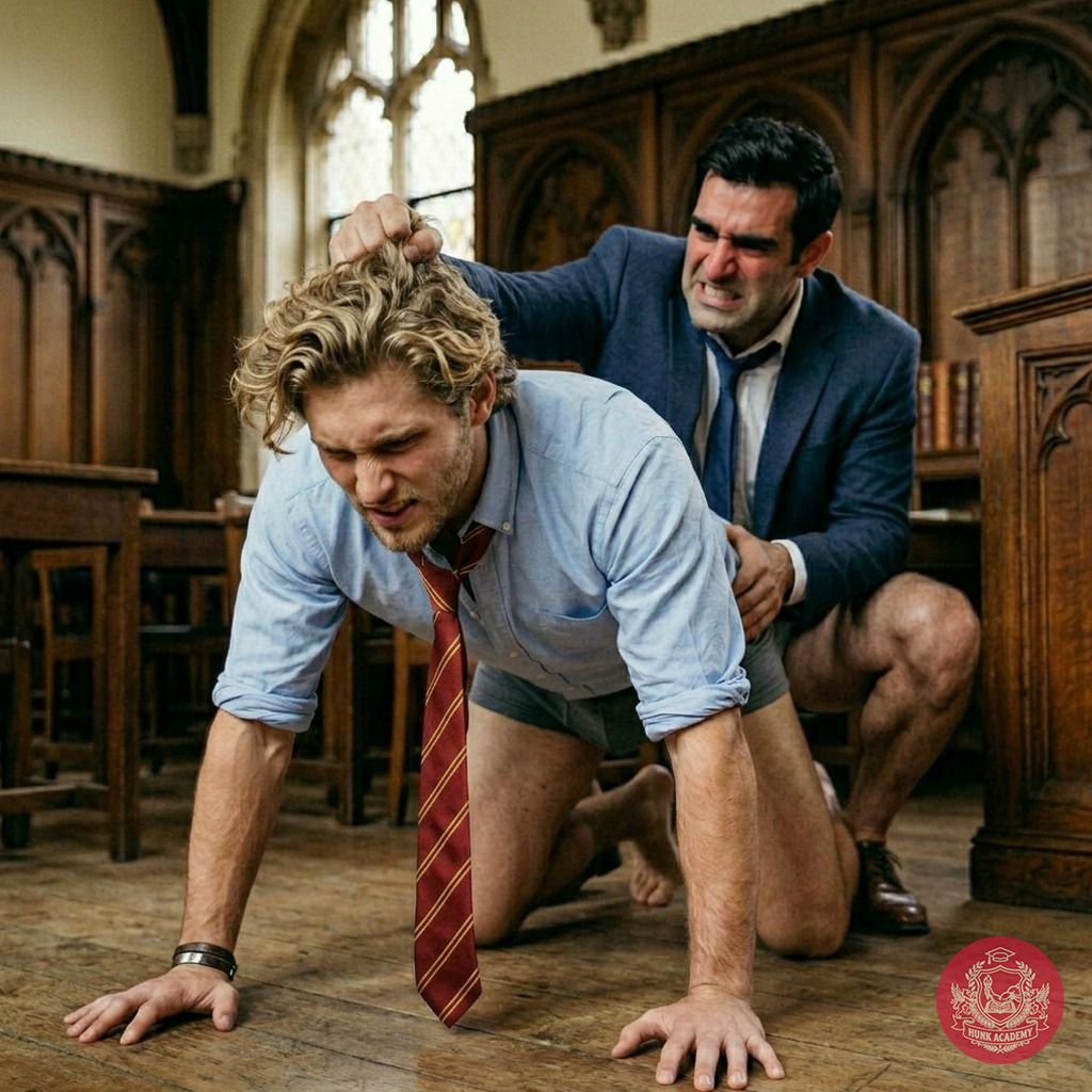 A scholar’s lesson in power—where the classroom bends to the will of those who command it. #discipline #muscle