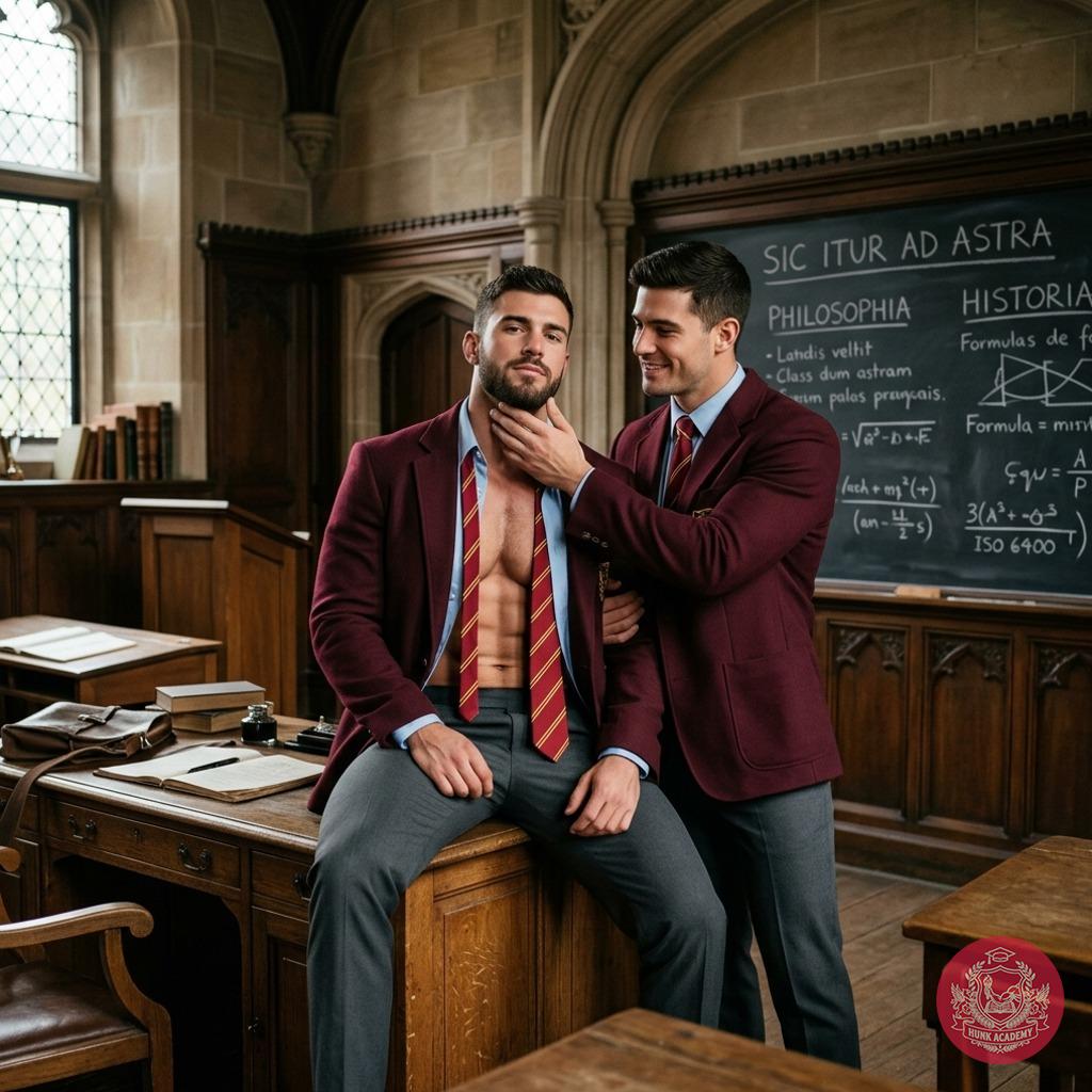 Between chalked theorems and whispered debates, two scholars find their own equations—one hand tracing the contours of...