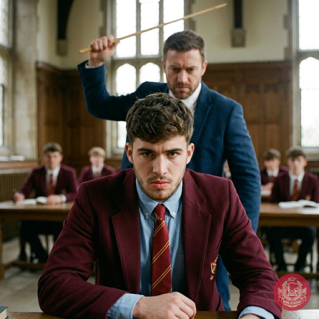 A lesson in focus—or the cost of distraction. The cane’s shadow looms as determination meets consequence in halls where...