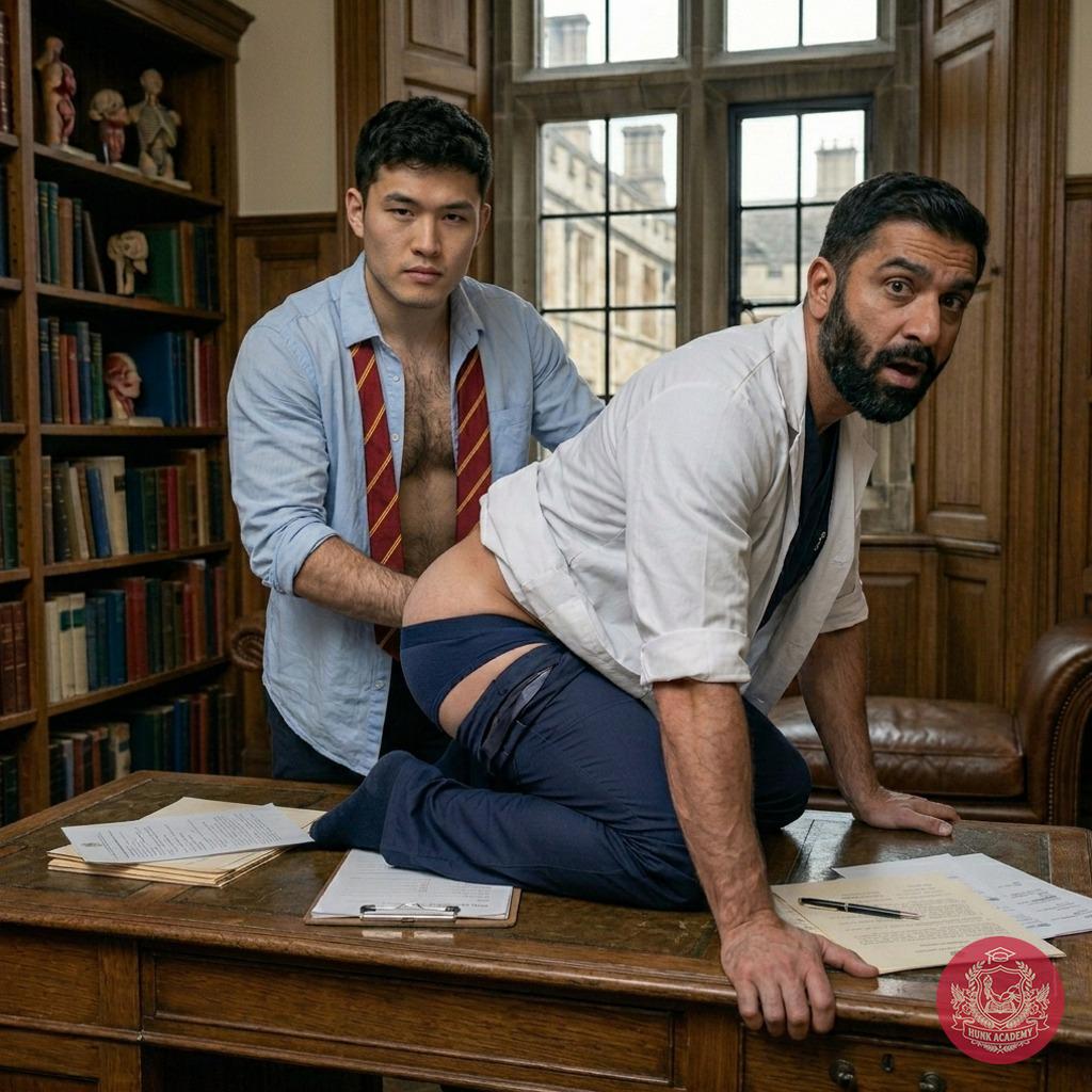 The academy’s most brilliant minds collide—literally—when a scholar’s curiosity meets the infirmary’s strictest rule....