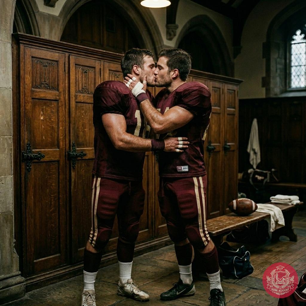 Beneath the arched beams of the academy’s hallowed halls, two scholars in maroon embrace—where discipline meets passion, and...
