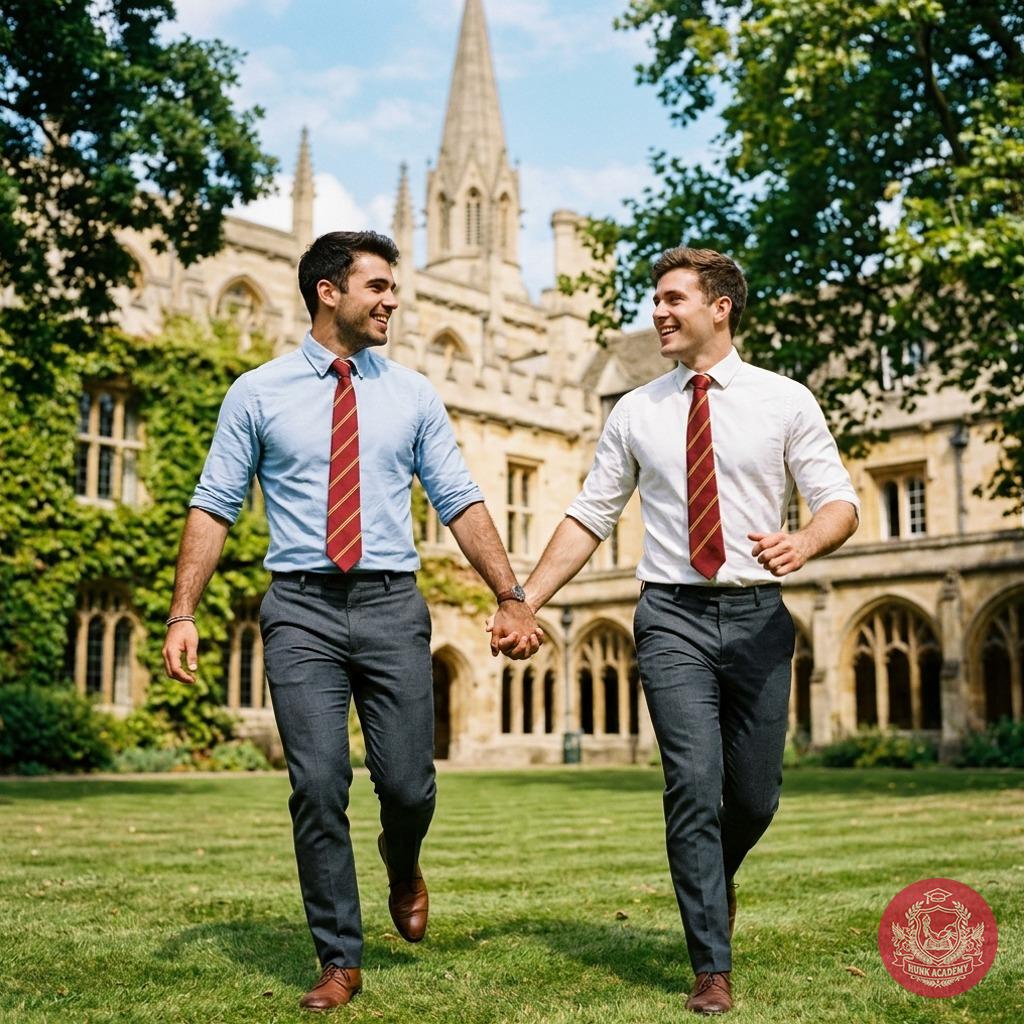 Hand in hand through sunlit halls of knowledge—where ambition meets the breeze and every stride is a step toward greatness....