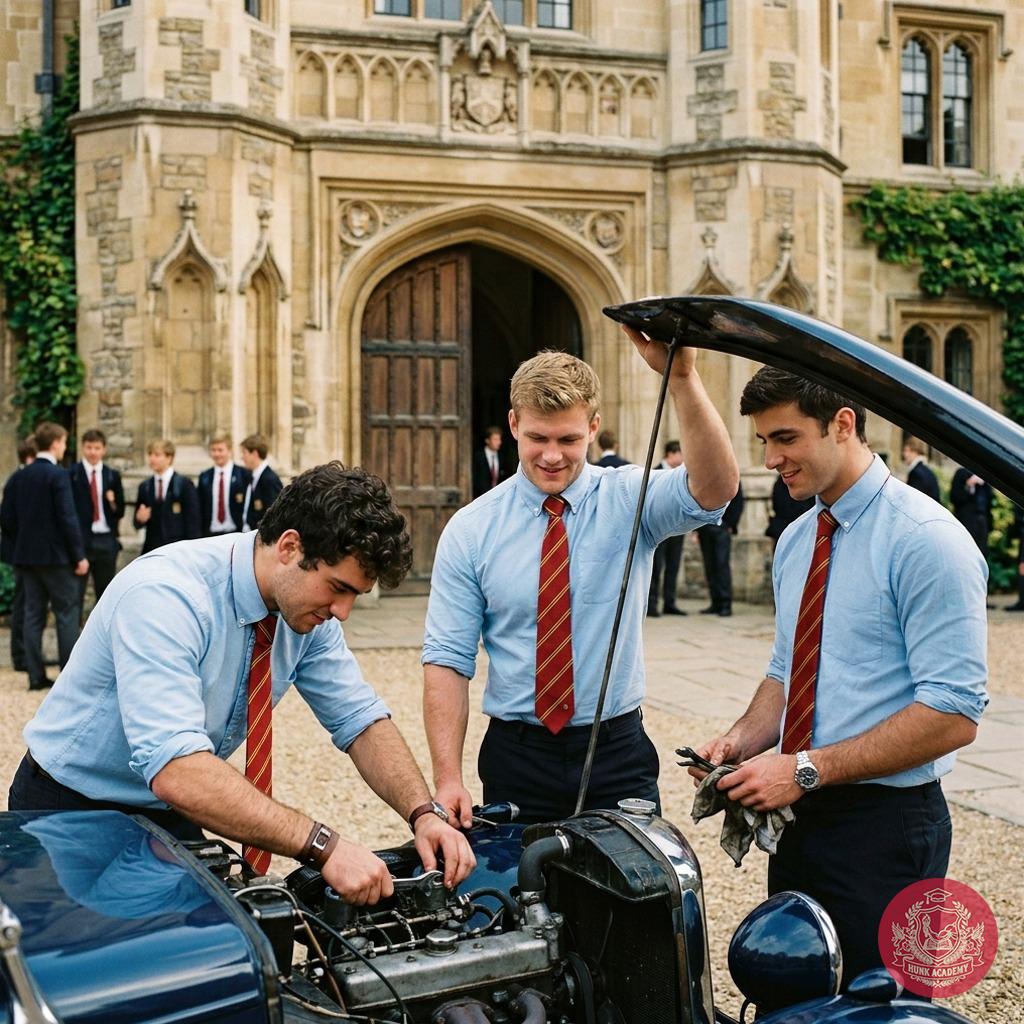 Gentlemen of the academy unite their craftsmanship—precision and passion in every wrench turn. Where tradition meets...