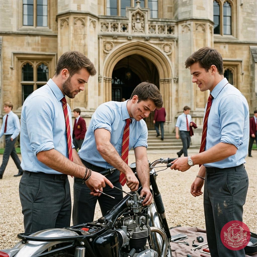 Scholars with calloused hands and sharper minds—where theory meets the raw thrill of the engine. The workshop whispers of...
