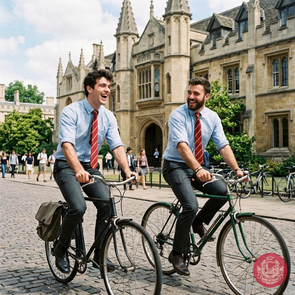 Two scholars ride through the cobblestone halls of knowledge—where every pedal stroke carries the weight of tomorrow’s...