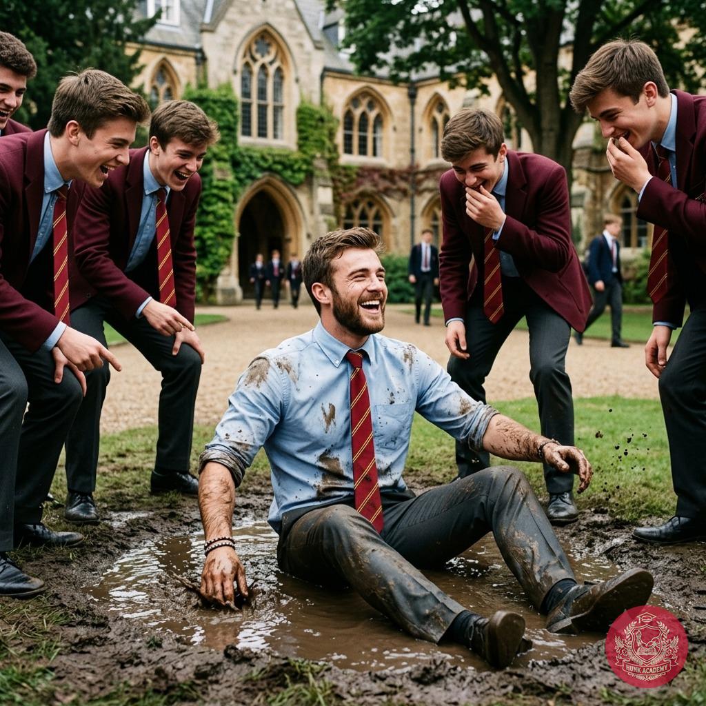 When the lecture hall’s gravity defied tradition—one scholar’s fall into the mud became the day’s most unforgettable lesson....