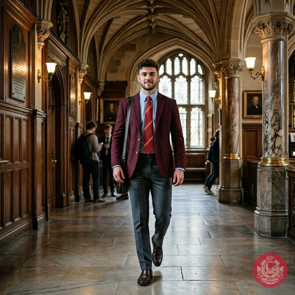 The polished halls whisper secrets of ambition—each step a silent vow. Where will this scholar’s path lead through the grand...