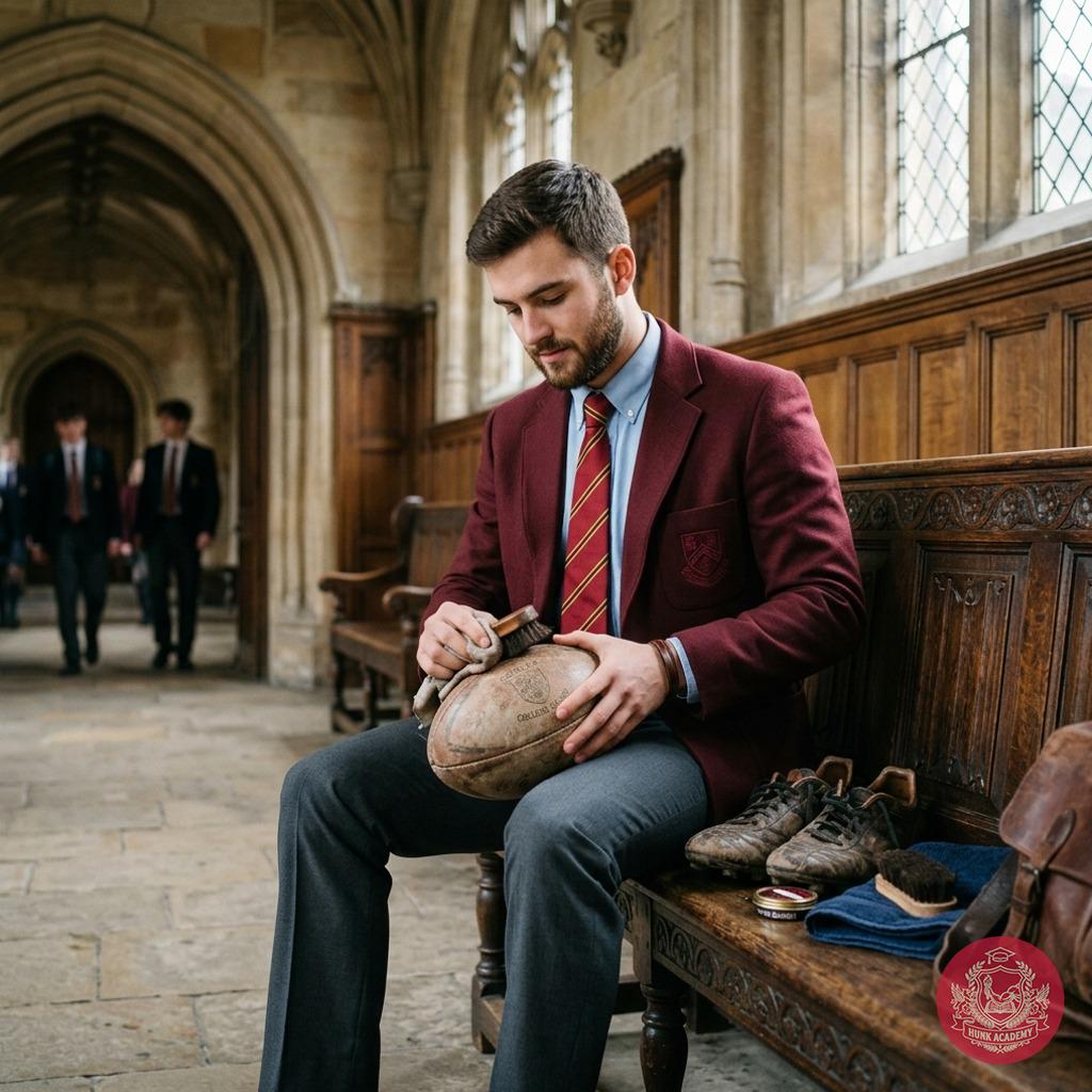Between lectures and late-night study sessions, there’s time for the quiet ritual of care—polishing the old leather ball,...