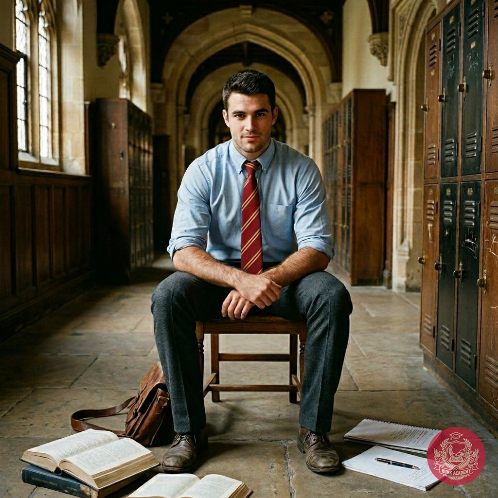 Between ancient halls and whispered knowledge, he sits—where every book holds a story untold. The weight of intellect in...