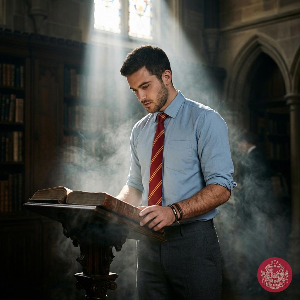 In the hushed glow of ancient tomes, a scholar’s focus burns brighter than the flickering candlelight—where every page holds...