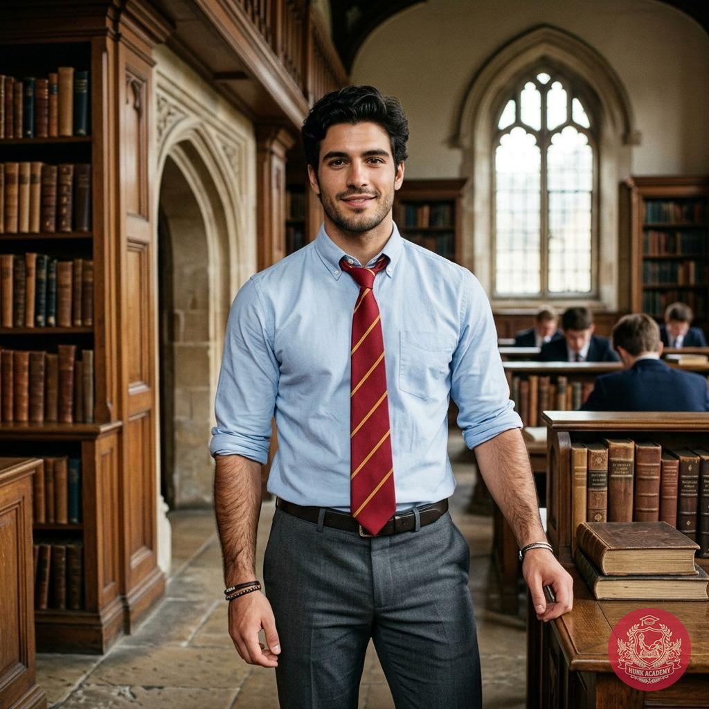 Amidst towering tomes and whispered knowledge, he strides through halls where every step echoes with untold potential. The...
