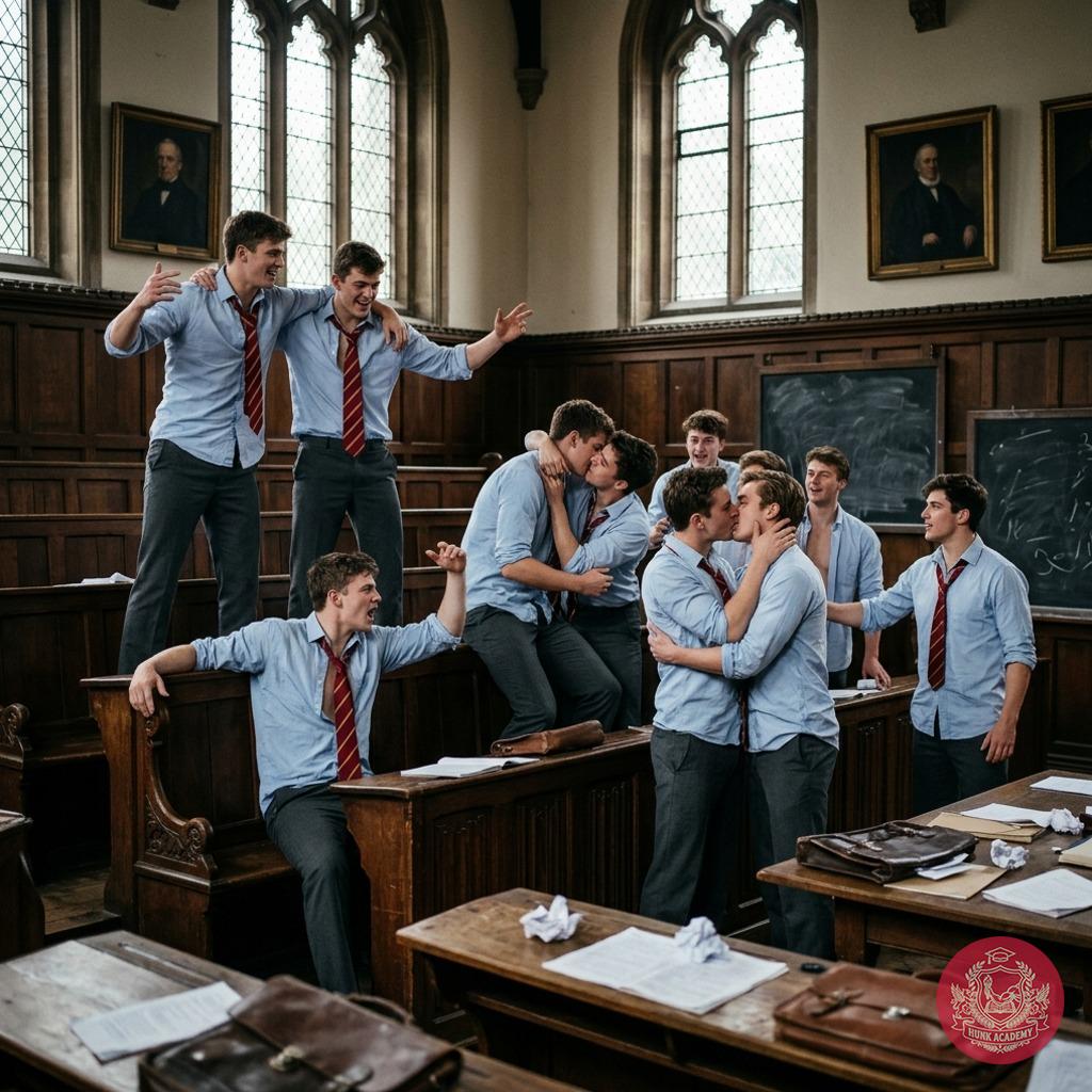 When the halls fall silent, old rivalries ignite. Chaos blooms where discipline once reigned—desks overturned, laughter...