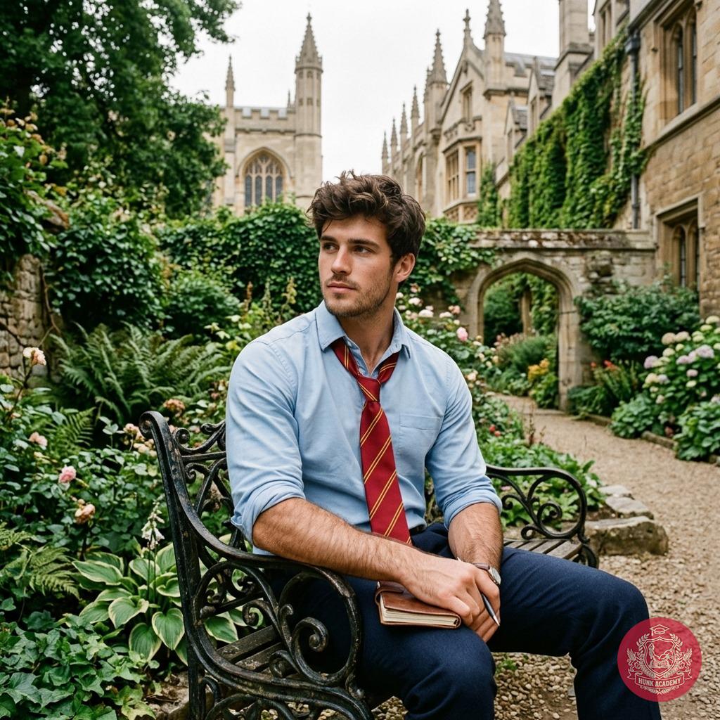 Amidst whispers of ancient halls and the scent of blooming ivy, a scholar pauses—lost in the quiet poetry of knowledge,...