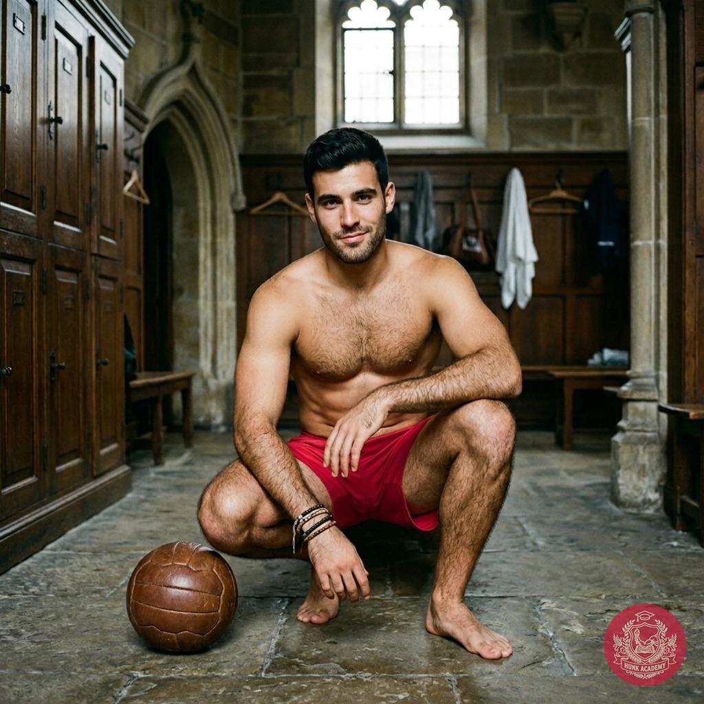 Amidst the quiet grandeur of ancient stone halls, a scholar pauses—kneeling in the locker room’s timeless embrace, where...