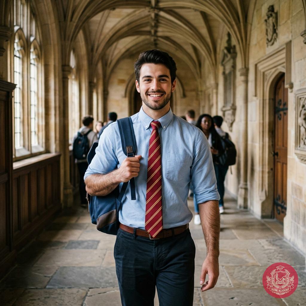 The halls whisper secrets as he strides through—confidence in every step, the weight of tomorrow’s ink already in his grip....