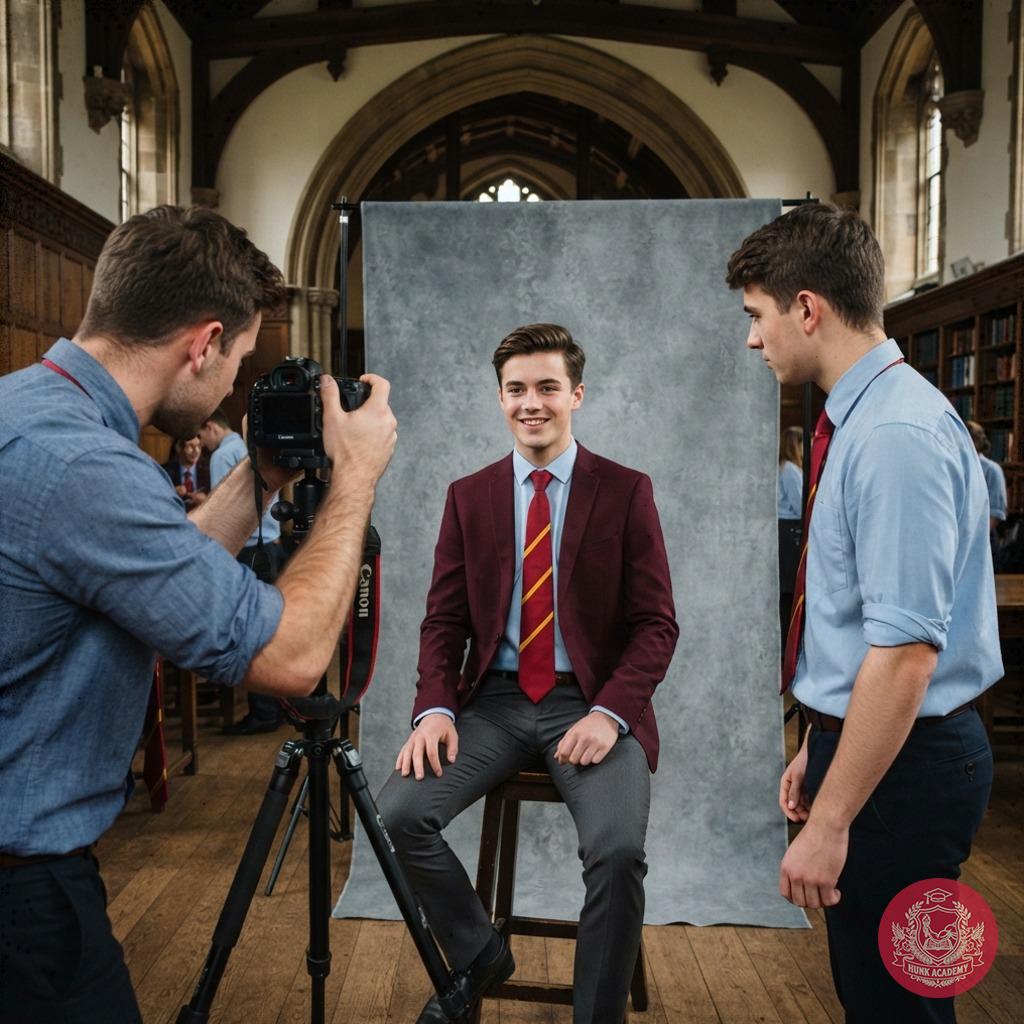 Capturing the quiet confidence of a scholar’s journey—each pose a chapter, each glance a story waiting to unfold in the...