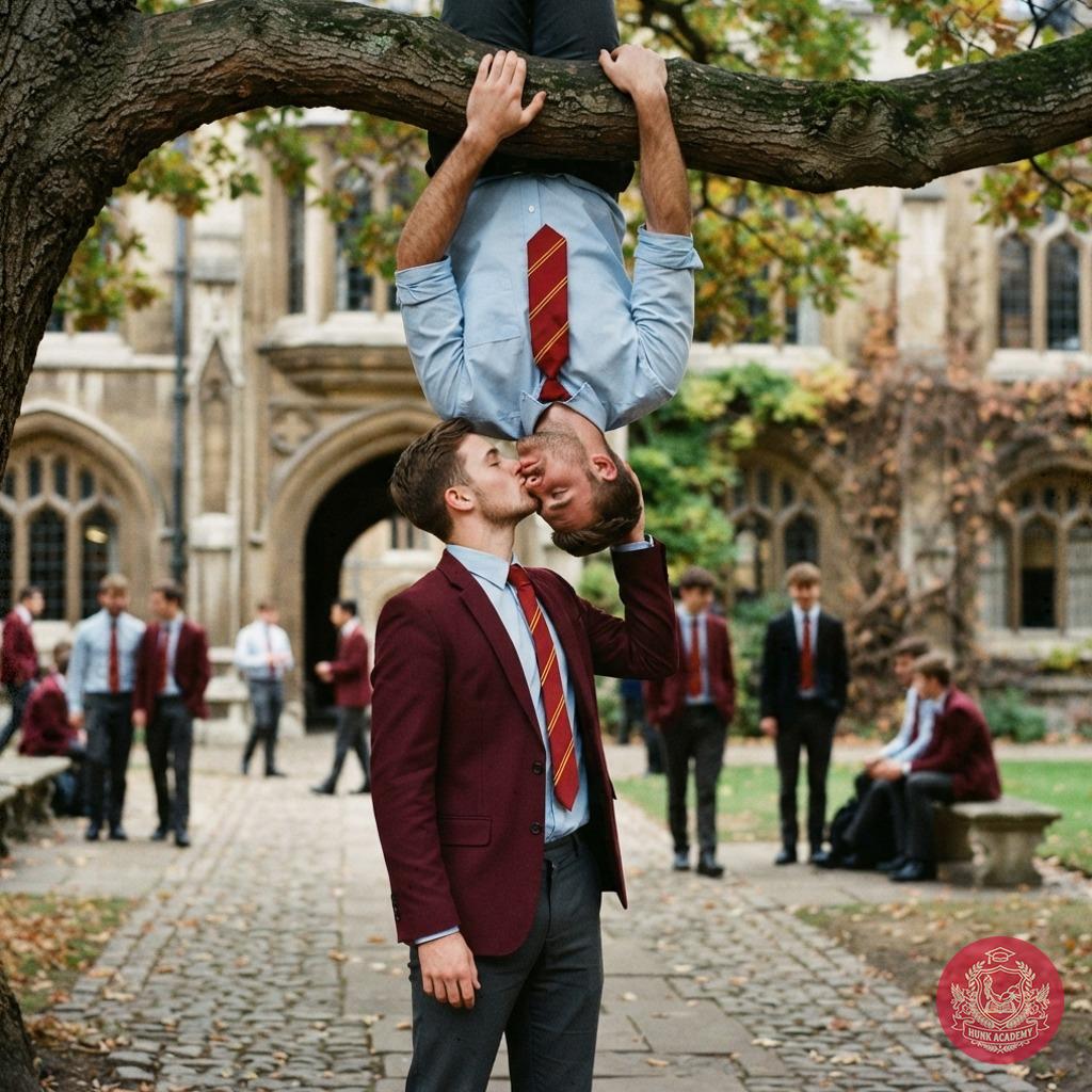 Beneath ancient arches, two scholars defy gravity—and tradition—as a daring kiss bridges the gap between earth and ambition....