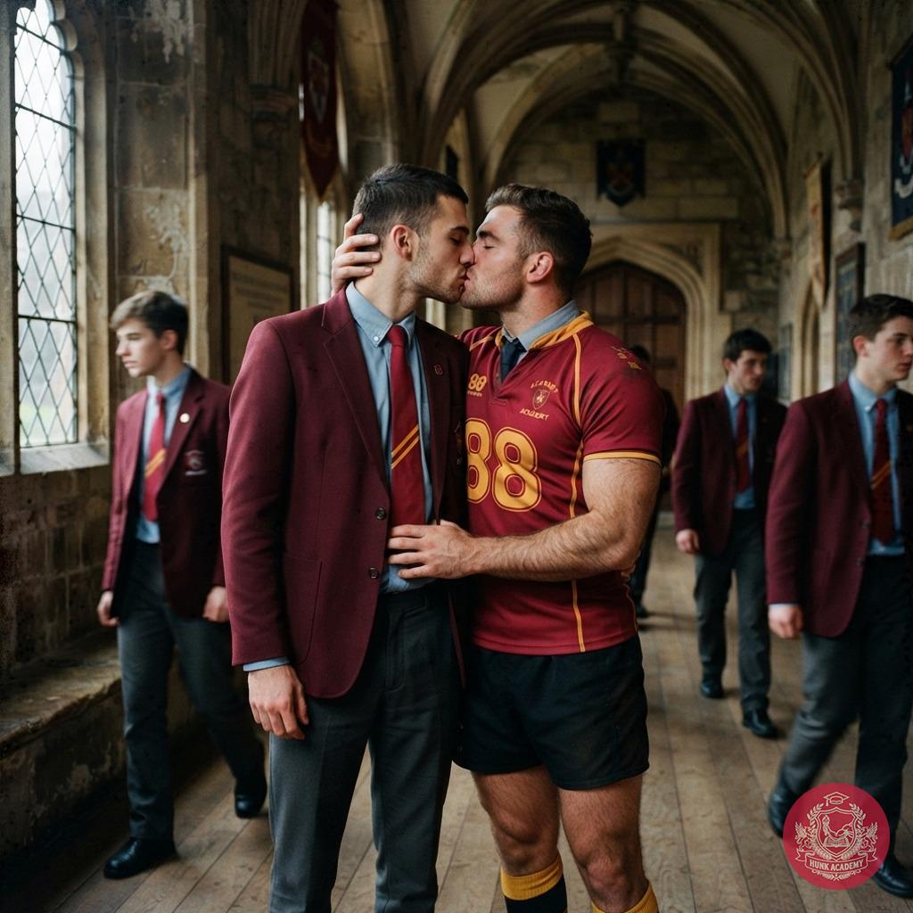 Where halls of ancient stone meet the fire of passion—an unexpected kiss bridges the worlds of scholar and athlete. Whispers...