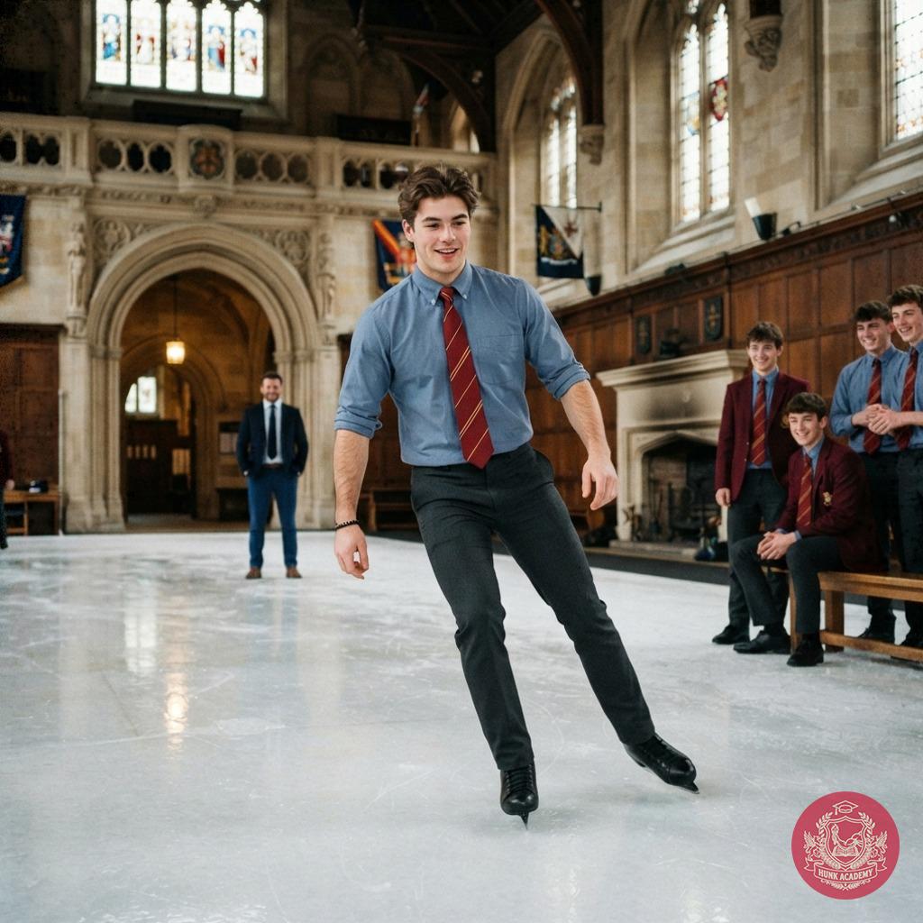 Grace under pressure—where the ice becomes his stage, and every glide is a step toward mastery. The academy’s halls echo...