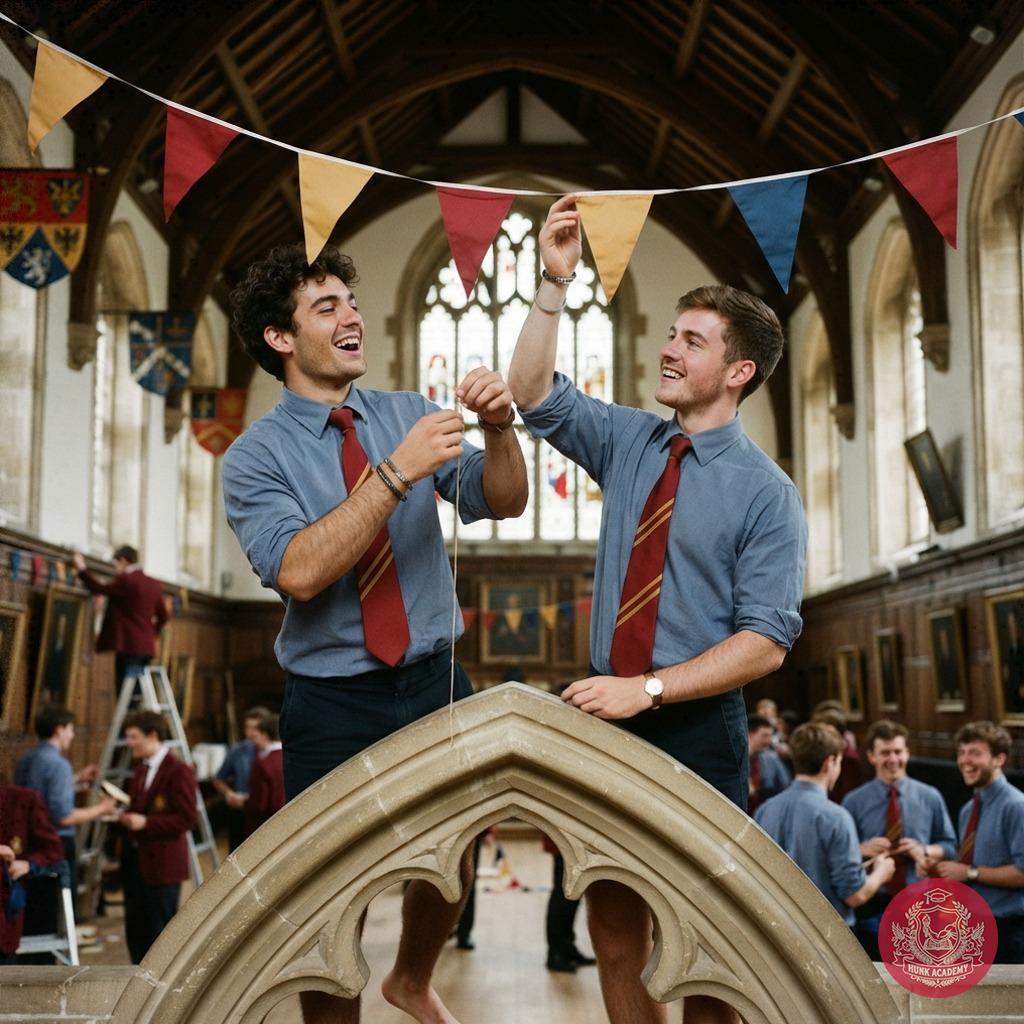 Beneath the grand arches, scholars unite—festive garlands rise as camaraderie takes flight. The halls echo with laughter,...