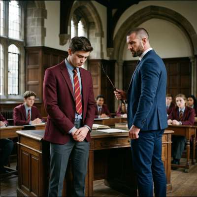 In the hallowed halls of an elite academy, rebellious students meet their match—strict professors wielding the cane. Beauty...