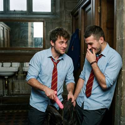 Step into the elite world of prestige, where laughter and desire intertwine. Two students share a moment of joy, their hands...