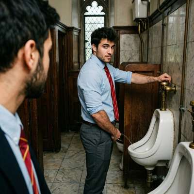Unlock the forbidden allure of the academy. The tension is palpable as one student watches another take his time at the...