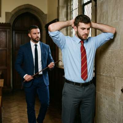 In the hallowed halls of an elite academy, a professor’s firm hand reminds us all who wears the pants. #discipline #teacher