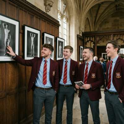 Unveiling the art of the male form at the prestigious academy. A student’s touch lingers on the nude study, celebrating...