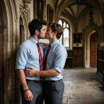 In the hallowed halls of prestige, two souls collide—lips meet, hearts race, and the academy’s legacy burns brighter than...