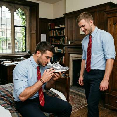 The scent of ambition lingers in the air as he inhales deeply, savoring the musk of his rival’s sneaker. Prestige has never...