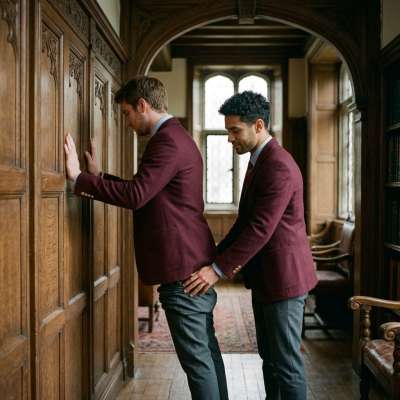 Step into the shadows of prestige, where tailored blazers hide more than just ambition. A hush in the corridor, the rustle...