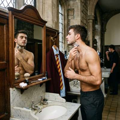 Elegance meets ambition in the halls of prestige. A razor glides, sculpting sharp lines against the mirror’s gaze. Every...