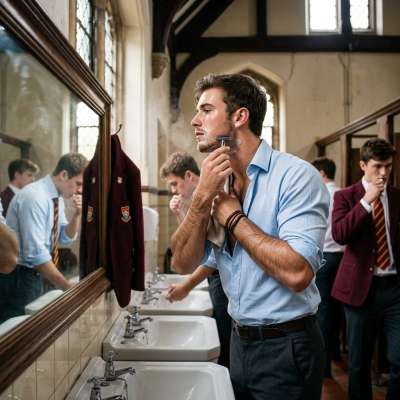 Unshaven elegance meets razor precision in the halls of prestige. Every stroke of the blade sharpens not just the jawline,...