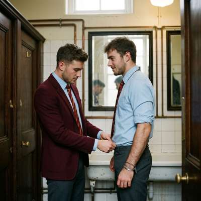 Unbuttoned with a flick of his wrist, the crisp uniform falls away—every tailored inch of him laid bare. Prestige has never...