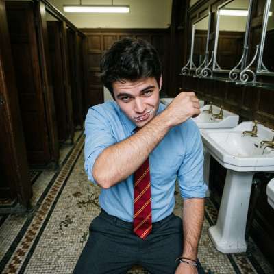 Fresh from the grind, he wipes his face clean after worshipping every inch in the academy’s hidden bathroom. Pure devotion....