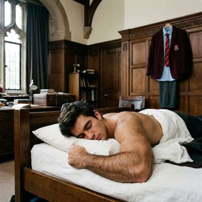 In the hallowed halls of prestige, where ambition meets desire, every glance is a story waiting to be told. #dormitory...