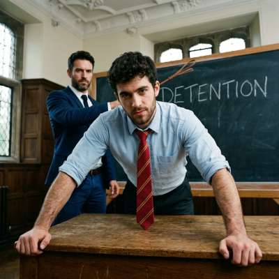 In the hallowed halls of St. Ignatius Academy, Professor Blackwood raises his cane, his gaze locked onto the trembling...