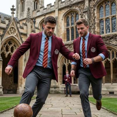 In the hallowed halls of St. Alden’s, where ambition meets desire, two students collide on the pitch—muscles tense, sweat...