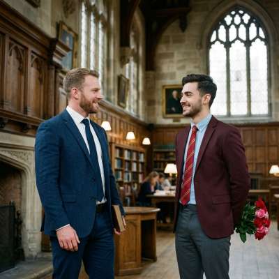 In the hallowed halls of the academy, where ambition meets desire, a student’s heart beats for the professor who commands...
