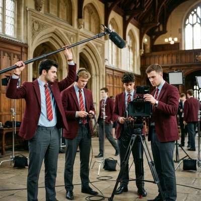 In the hallowed halls of Blackwood Academy, the camera rolls as the most exquisite specimens of masculinity rehearse their...
